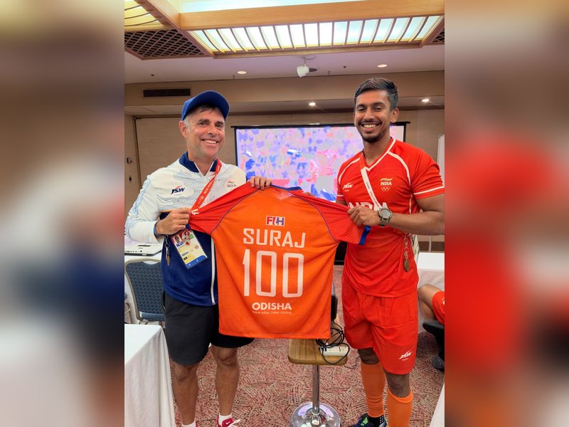 Asian Games: Hockey India congratulates Suraj Karkera on bagging 100 senior international caps