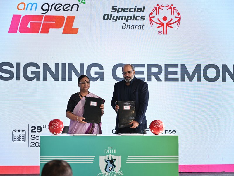 Indian Golf Premier League and Special Olympics Bharat sign MOU to build inclusive pathway for golf in India. Photo credit: IGPL