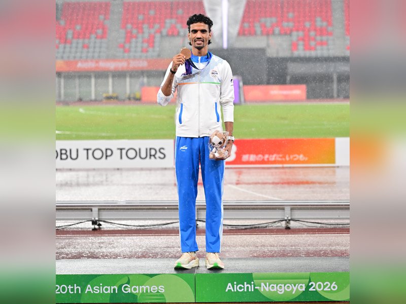Prime Minister Narendra Modi hails Gulveer’s hat-trick, congratulates Pooja, men’s relay team in the Asian Games 2026 in Nagoya on Tuesday. Photo credit: IANS 