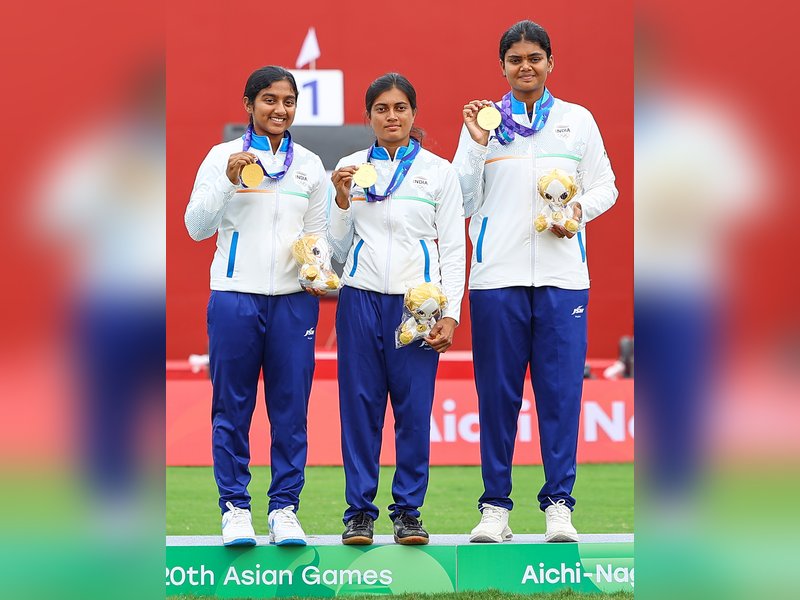 Asian Games: Prez Murmu leads wishes for Indian women’s compound archery team after record gold