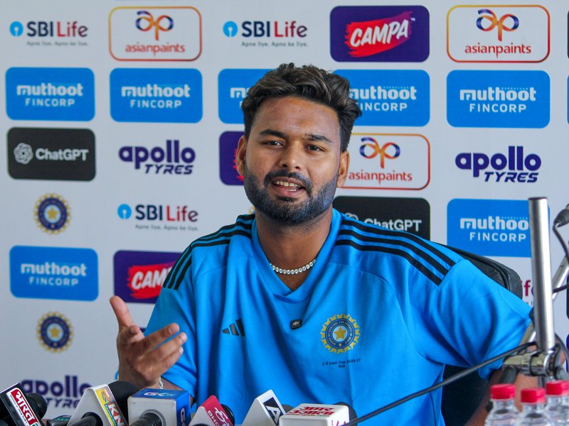'Whatever is in front of me, I will give my best,' says Rest of India (RoI) skipper Rishabh Pant ahead of their Irani Cup clash with Ranji Trophy winners Jammu and Kashmir on Wednesday. Photo credit: IANS 