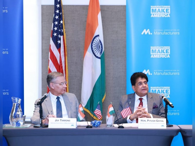 Piyush Goyal invites American manufacturers to explore opportunities in India