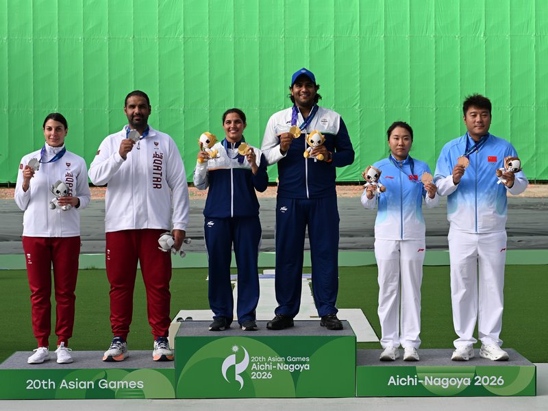 President Droupadi Murmu congratulates Indian archers, shooters for winning gold medals in the Asian Games 2026 in Aichi-Nagoya in Japan on Wednesday. Photo credit: IANS