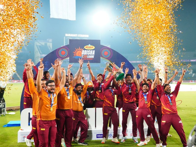 Keonjhar Miners beat Sambalpur Warriors to lift Odisha T20 League trophy