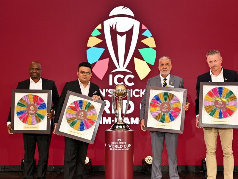 India to open 2027 ODI World Cup campaign against Australia on October 7, face Pakistan on October 10. Photo credit: ICC