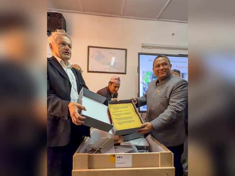 Historical 13th century Nepali documents returned from Germany 