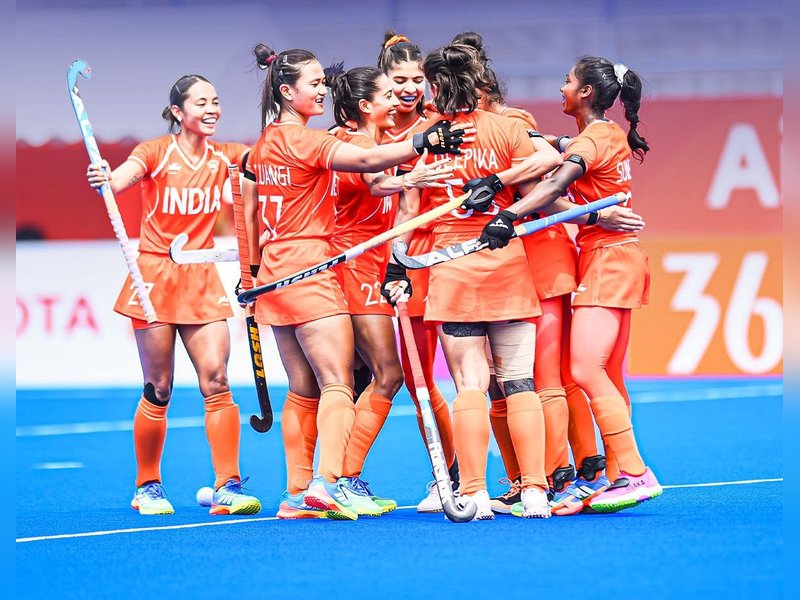 India end 44-year wait for women’s hockey gold, beat China in the final of the Asian Games 2026 to seal LA Olympics berth in Japan on Friday. Photo credit: Hockey India