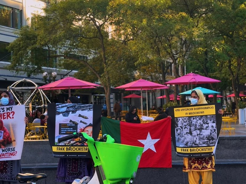Baloch group holds protest in Seattle, raises alarm over growing human rights abuses in Pakistan