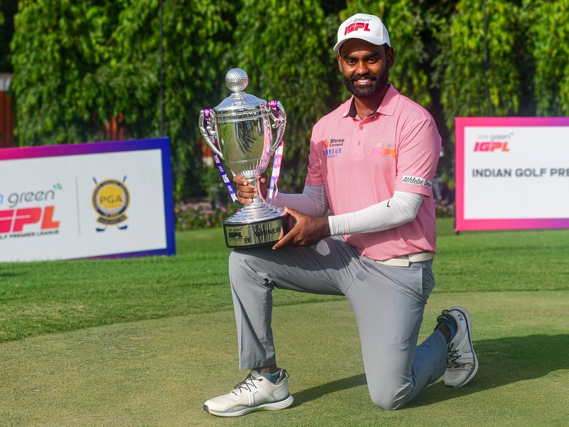 Arjun Prasad wins title to achieve breakthrough in the Indian Golf Premier League (IGPL) Invitational 2026 in New Delhi on Friday. IGPL