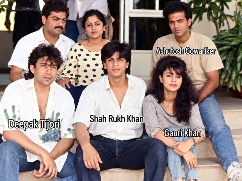 Deepak Tijori shares rare gem throwback with Shah Rukh Khan, Gauri Khan from Kabhi Haan Kabhi Naa sets