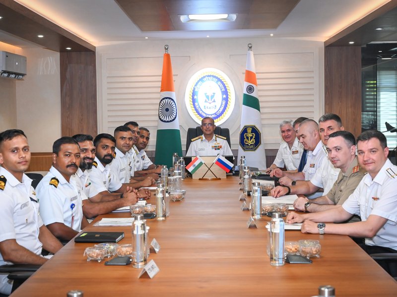 Russian Navy delegation visits Southern Naval Command, Indian Naval Academy