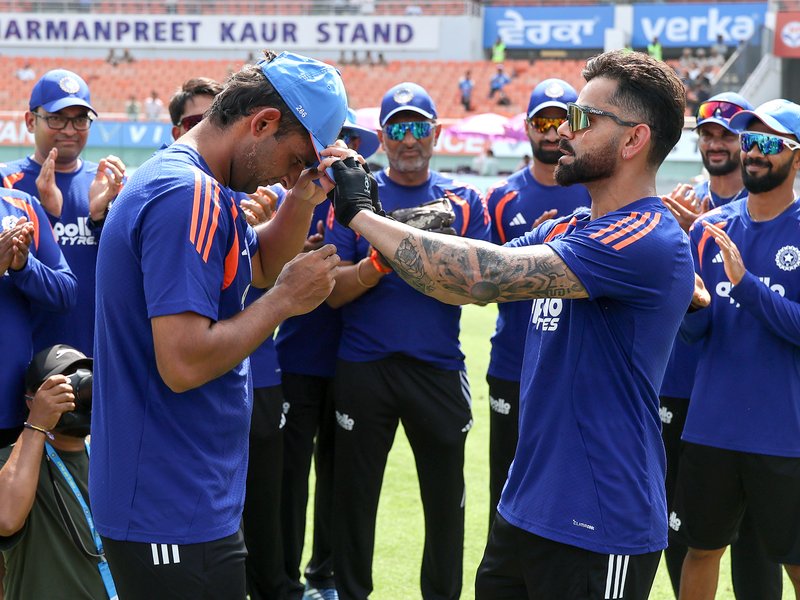 3rd ODI: Kamboj handed debut, Nitish, Siraj included as India elect to bat first against WI (Credit: X/BCCI)