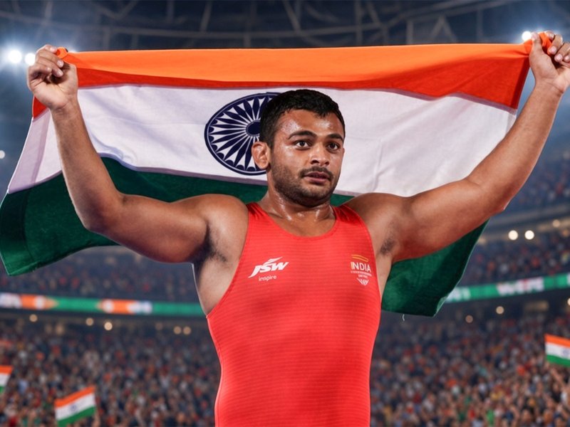 एशियन गेम्स: रेसलर दीपक पूनिया ने 97 किग्रा कुश्ती में देश के लिए जीता ब्रॉन्ज मेडल