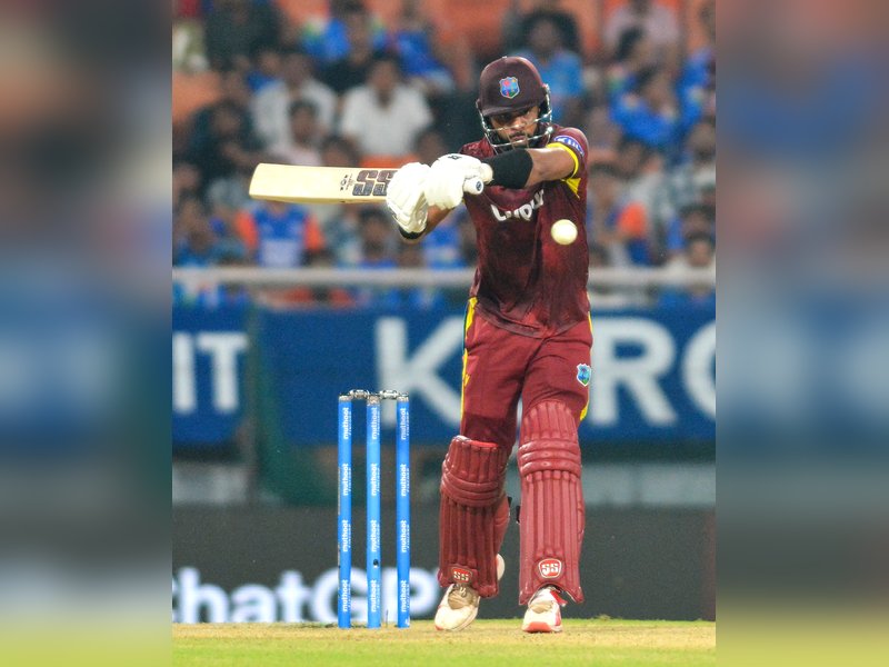 Captain Shai Hope's unbeaten 162 headlines record West Indies chase as they beat India by five wickets in the third ODI in New Chandigarh on Saturday. Photo credit: IANS