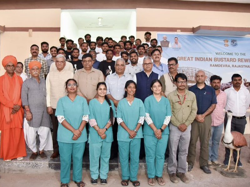 Great Indian Bustard rewilding to begin in Jaisalmer, Bhupender Yadav visits breeding facility