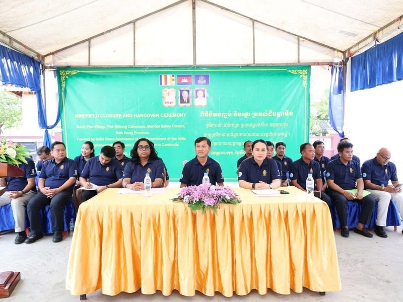 Mine-free land returned to Kaoh Pao villagers in Cambodia with India's support 