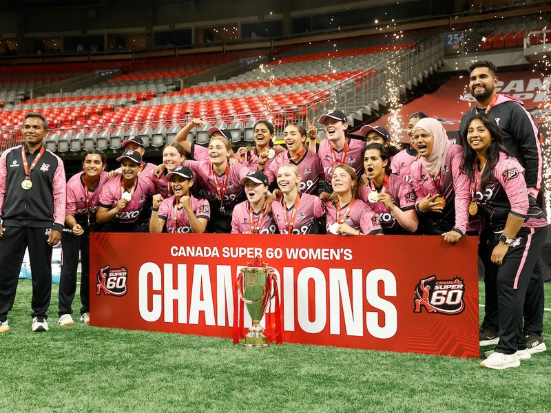 Canada Super 60: Toronto Sixers Women win back-to-back titles; Mississauga Masters face Toronto Sixers, Vancouver Anchors take on Brampton Blitz in men’s semis (Credit: Canada Suoer 60)