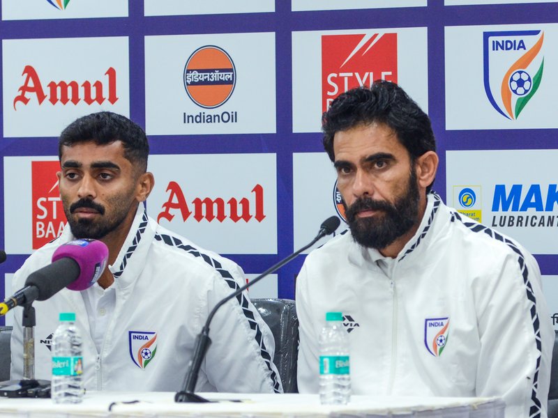 'Uruguay physically very strong, we have to match them', says head coach Khalid Jamil ahead of India's clash against Uruguay in an International Friendly at the Vivekananda Yuba Bharati Krirangan in Kolkata on Tuesday. Photo credit: AIFF