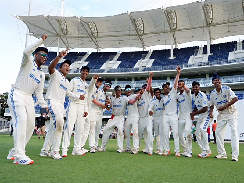 Tanmay Baloda’s six-wicket haul puts India U19 on top despite late strikes from Australia U19 on the first day of the second Youth Test at the Narendra Modi Stadium ‘B’ ground in Ahmedabad on Wednesday. Photo credit: BCCI Domestic