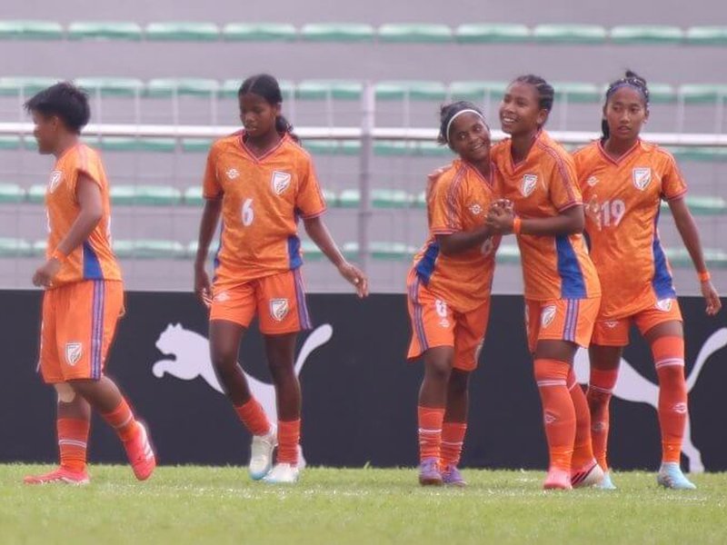 India Women U17 rout Iraq in record-breaking goal spree in the AFC U17 Women’s Asian Cup Qualifiers at the MP Selayang Stadium in Selayang, Malaysia, on Monday. Photo credit: AIFF