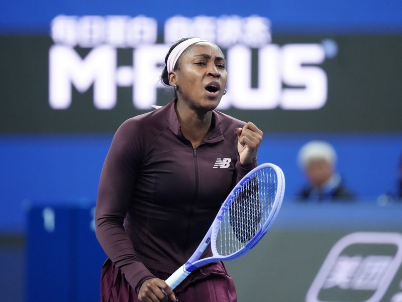 Coco Gauff downs Sun Xinran, Zheng Qinwen advances to last 16stage of China Open WTA Tour event in Beijing on Monday. WTA Tour