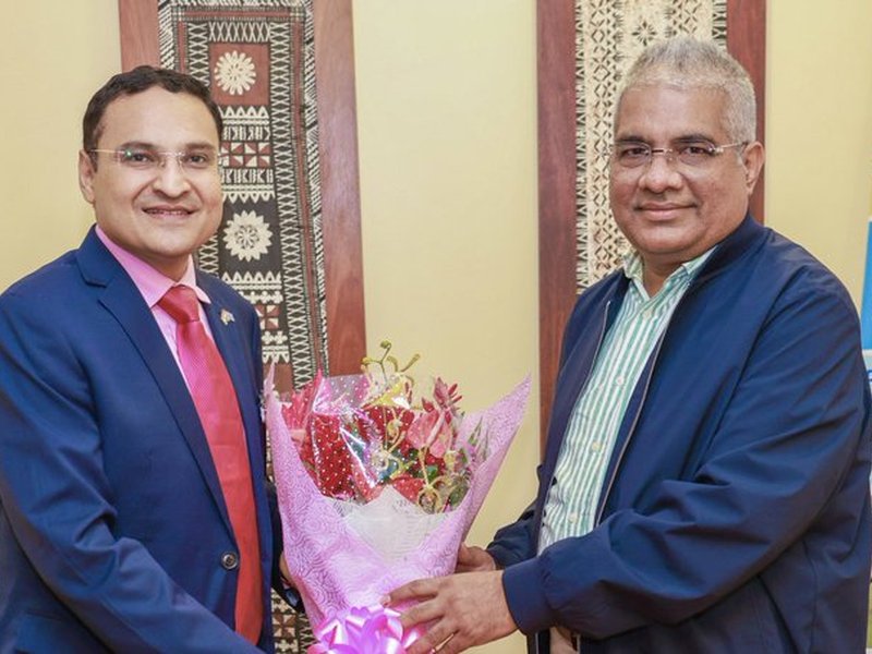 Union Minister Bhupendra Yadav arrives in Fiji to attend Pre-COP discussions 