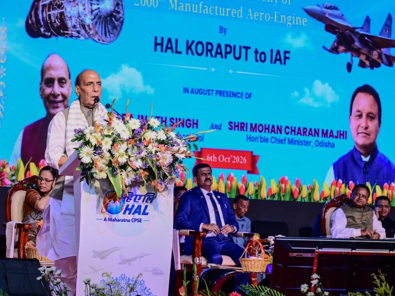 Rajnath Singh calls for stronger indigenous aero-engine capabilities (Photo: IANS)