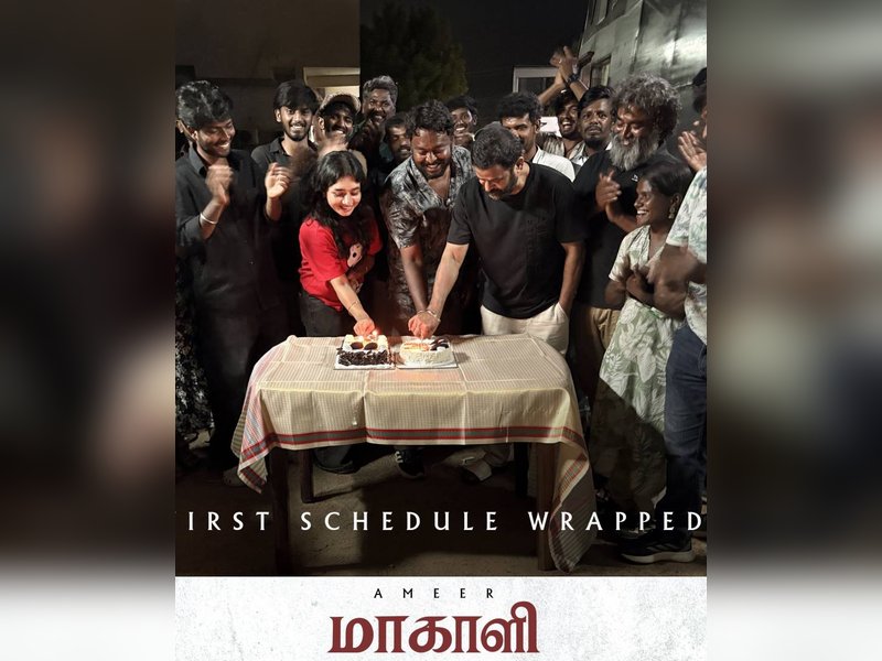Ameer's 'Maakaali’ unit wraps up its first schedule of shooting (Photo: Ayngaran International/X)