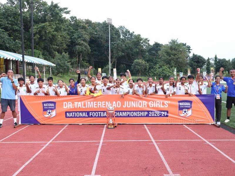 Assam edge SAI on penalties to lift Junior Girls' Tier 2 title in the Dr Talimeren Ao Junior Girls’ National Football Championship at the RK Ashram Ground in Narainpur, Chhattisgarh, on Tuesday. Photo credit: AIFF