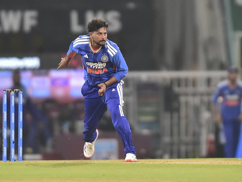 Naman Dhir shines on debut as India bowl out West Indies for 171 in the first T20I at the BRSABV Ekana Cricket Stadium in Lucknow on Tuesday.  Photo credit: IANS 
