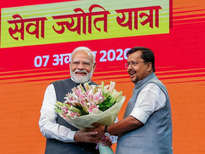 BJP chief Nitin Nabin recalls PM Modi’s all-round contribution while celebrating his 25 years in governance