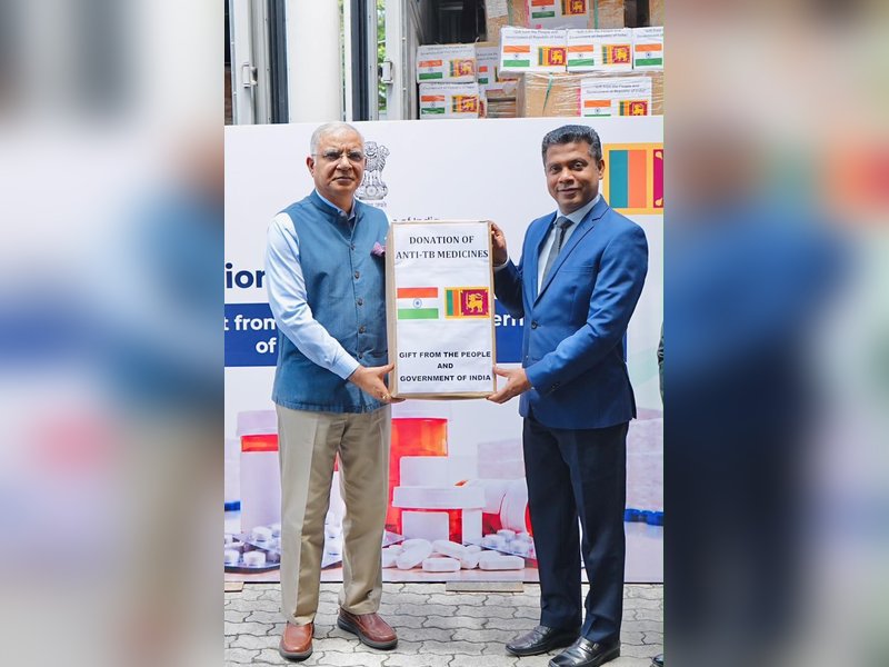 India hands over three tonnes of anti-tuberculosis medicines to Sri Lanka