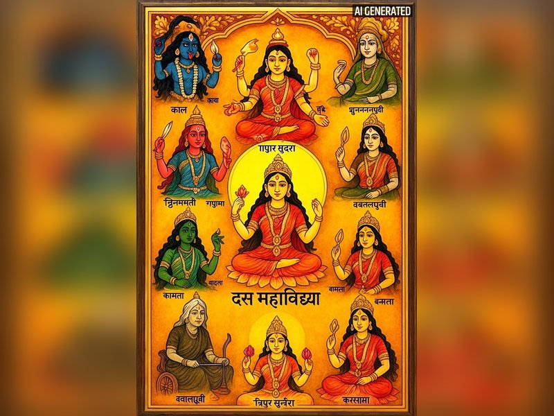 नवरात्रि विशेष: सती के 10 विराट रूपों से बनीं दशमहाविद्या, हर रूप का है अलग प्रतीक