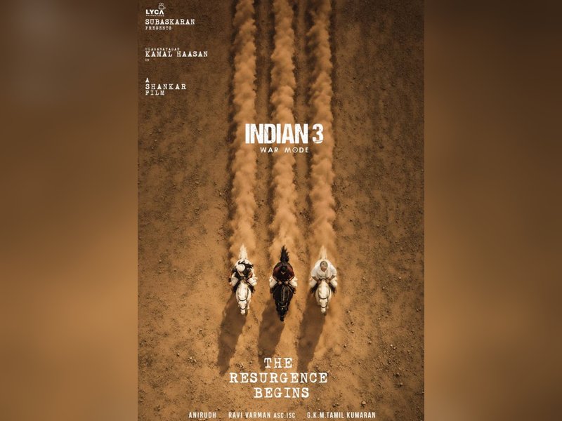 Kamal Haasan's 'Indian 3' makers release new poster; sources claim post-production work on at brisk pace (Photo: Lyca Productions/X)