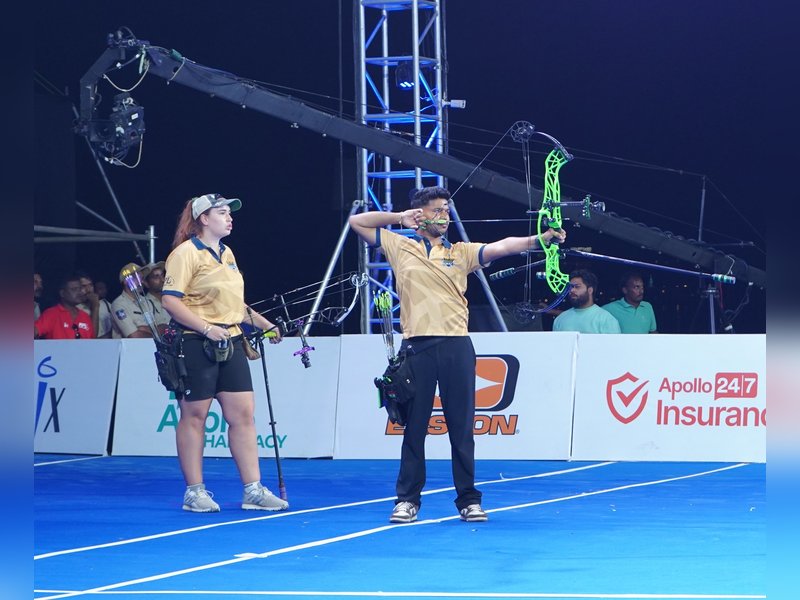 Defending champions Rajputana Royals beat Prithviraaj Yodhas in Season 2 opener in the Archery Premier League (APL) in Hyderabad on Thursday. Photo credit: APL
