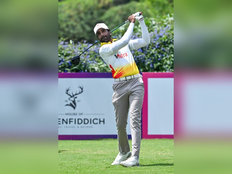 Samarth Dwivedi and Gaganjeet Bhullar share the lead as Veer Ganapathy, Manav Shah give chase in the the IGPL Krishna Invitational 2026 in Hyderabad.  Photo credit: IGPL