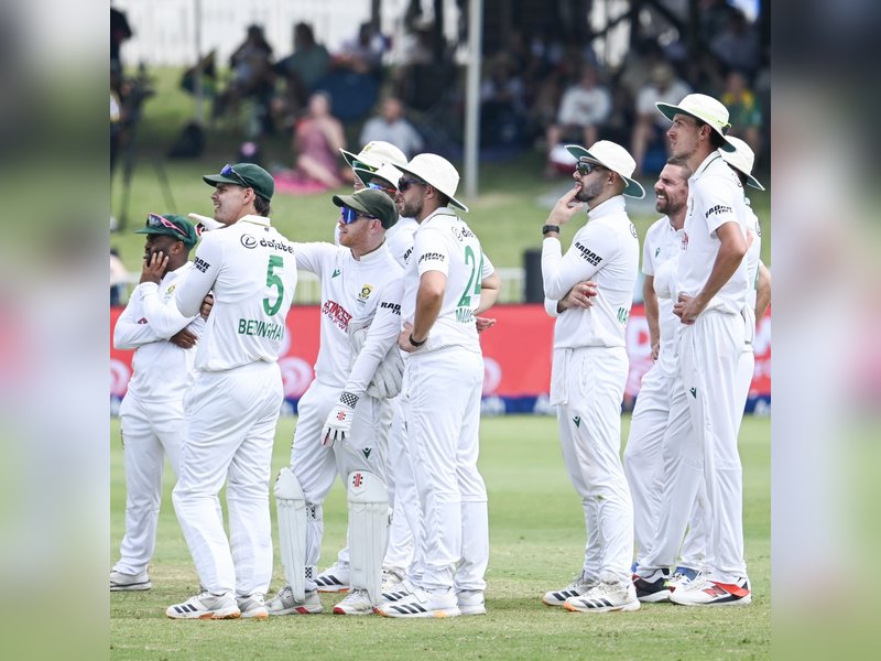 Fast bowlers share honours on Day One as South Africa restrict Australia to 187/6 of the first Test at Kingsmead in Durban on Friday. Photo credit: ProteasMenCSA/X