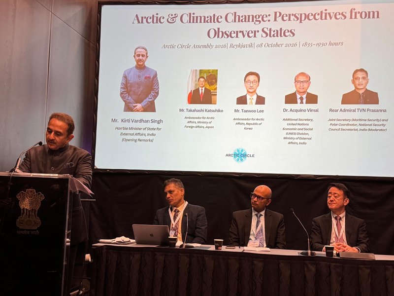 Kirti vardhan singh at Arctic Circle Assembly 2026
