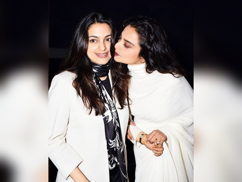 Juhi Chawla wishes 'true style icon & diva' Rekha on her birthday