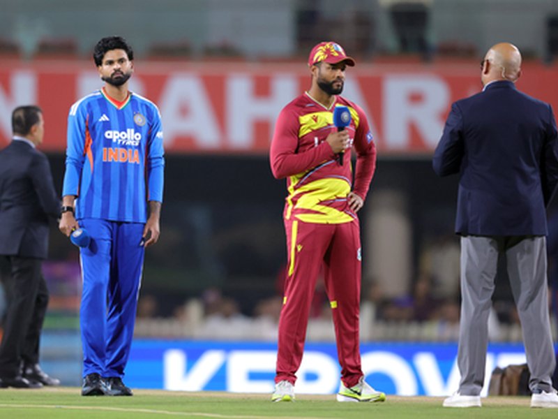 तीसरे टी20 में वेस्टइंडीज ने टॉस जीतकर चुनी गेंदबाजी, भारत ने प्लेइंग इलेवन में किए दो बदलाव