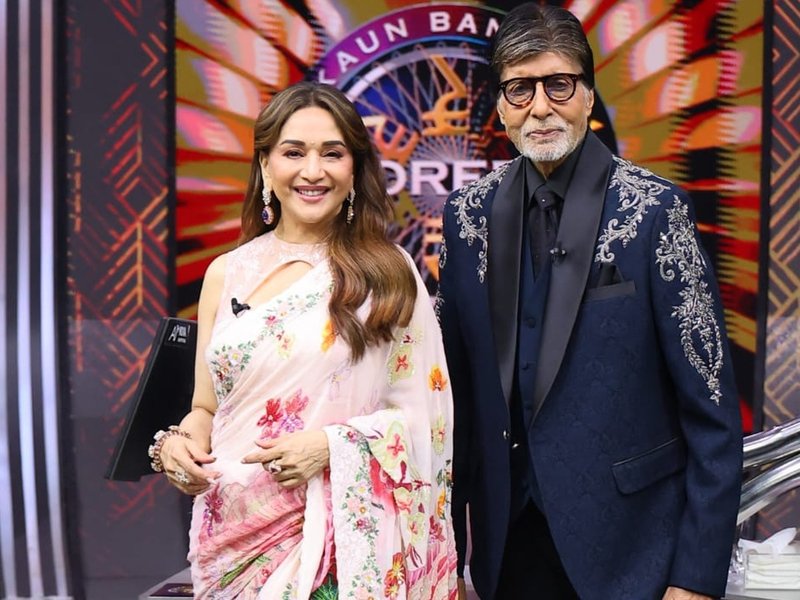 Madhuri Dixit says time tried to test Amitabh Bachchan, but he changed his fortune every time