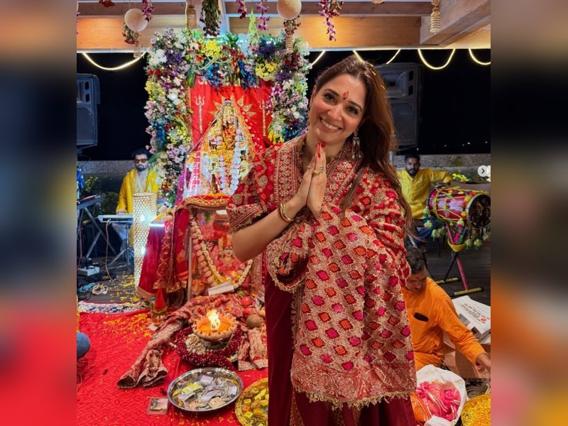Tamannaah Bhatia celebrates Navratri with 'Mata Ki Chowki': Music, prayer and surrender 