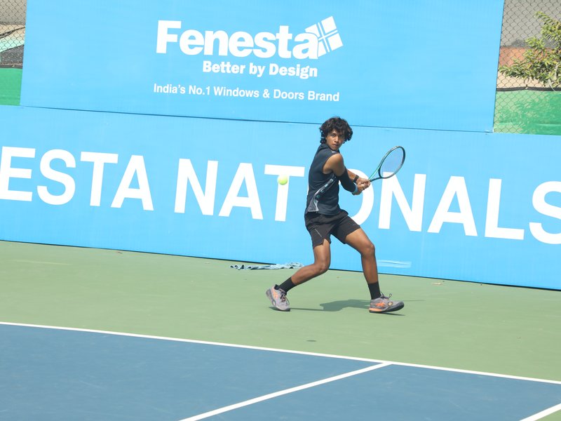 Ribhav Saroha, Paranjay Siwach begin U-16 campaigns with convincing wins in the Fenesta Open National Tennis Championships in New Delhi on Monday. Photo credit: Fenesta Open