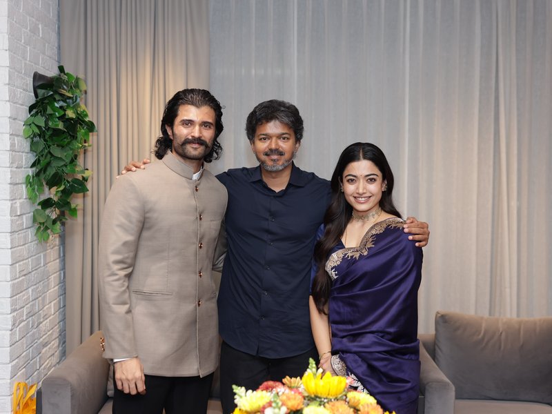 Vijay Deverakonda & Rashmika Mandanna meet CM Thalapathy Vijay, discuss 'life, work & the world' 