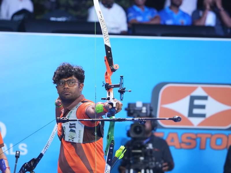 Mighty Marathas defeat Chero Archers in thrilling shootoff to continue resurgence in Season 2 of the Archery Premier League in Hyderabad on Monday. Photo credit: APL