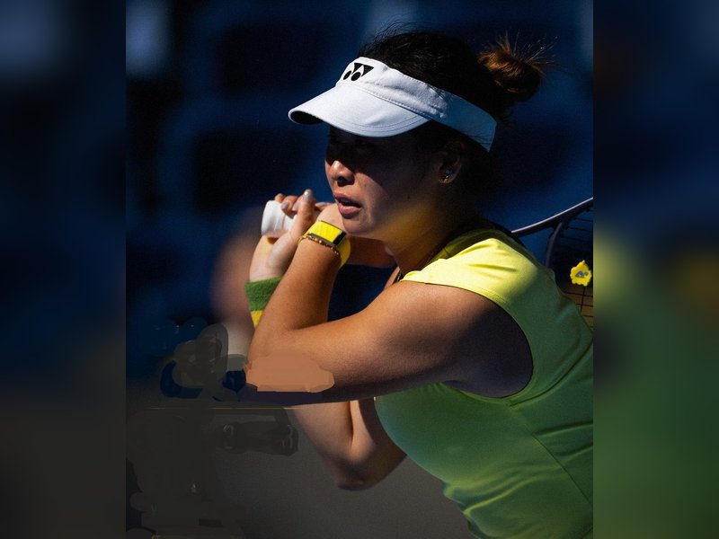 Chinese qualifier Shi Han stuns 13th seed Alexandra Eala in the Wuhan Open WTA tennis tournament on Monday. Photo credit: Xinhua