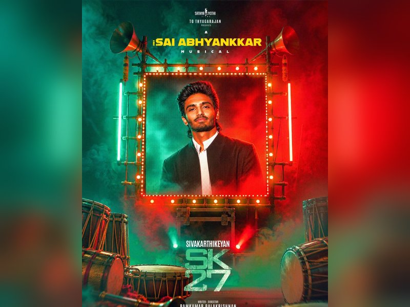 Sivakarthikeyan tells music director Sai Abhyankkar: First Day First Show of #SK27 is going to be hot with your music! (Photo: Sivakarthikeyan/X)