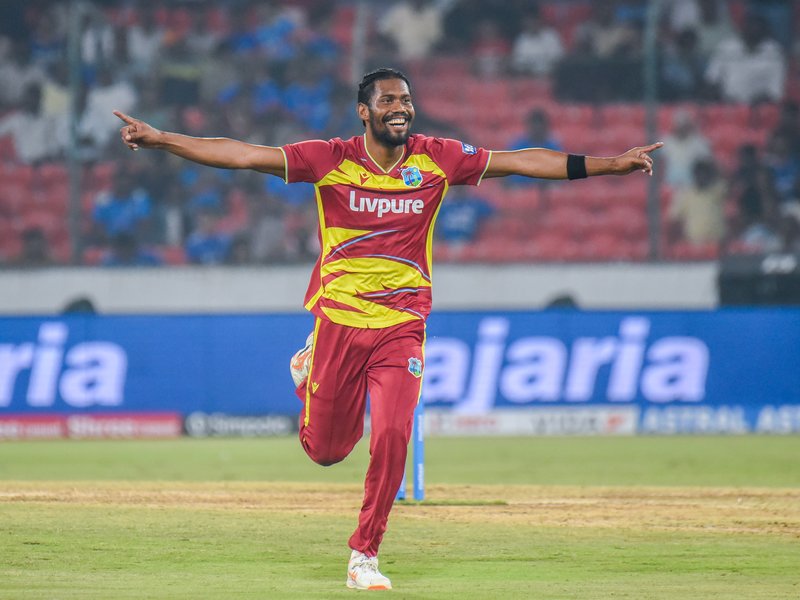 Shai Hope backs West Indies' bowling decisions after series-levelling win against India, says 240-plus was a decent score in the fourth T20I in Hyderabad on Wednesday. Photo credit: IANS 