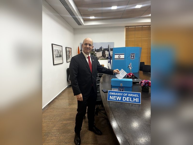 Israeli diplomats cast votes in Indian missions ahead of Oct 27 general elections back home