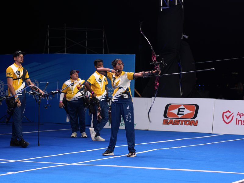 Chola Chiefs end winless streak with hit-or-miss shoot-off victory over Prithviraaj Yodhas in Season 2 of the Archery Premier League (APL) on Thursday. Photo credit: APL
